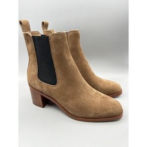 NEW ! Steve Madden Rhiannon Chelsea Boot Women Brown Suede Size 7M